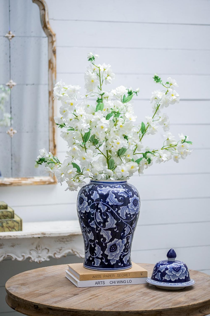 Medium Aline Ginger Jar in natural ceramic with a smooth cylindrical silhouette.