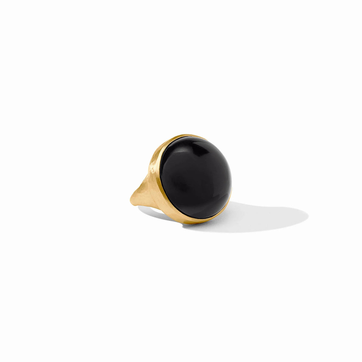 Solara Statement ring with bold imported glass stone in gold-tone metal setting