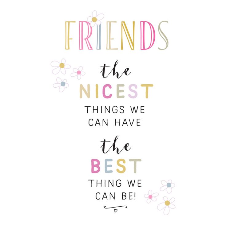 Birthday foil card with embossed text reading 'Friends the nicest things we can have' and 'Happy Birthday to a special friend'.