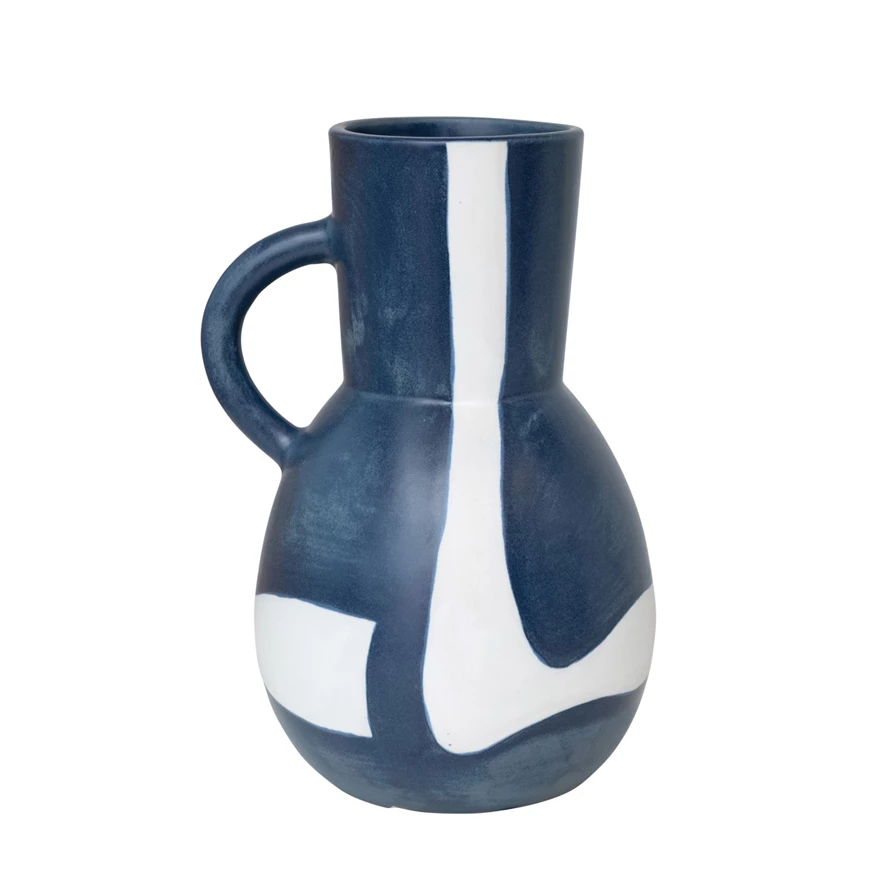 Decorative Stoneware Pitcher