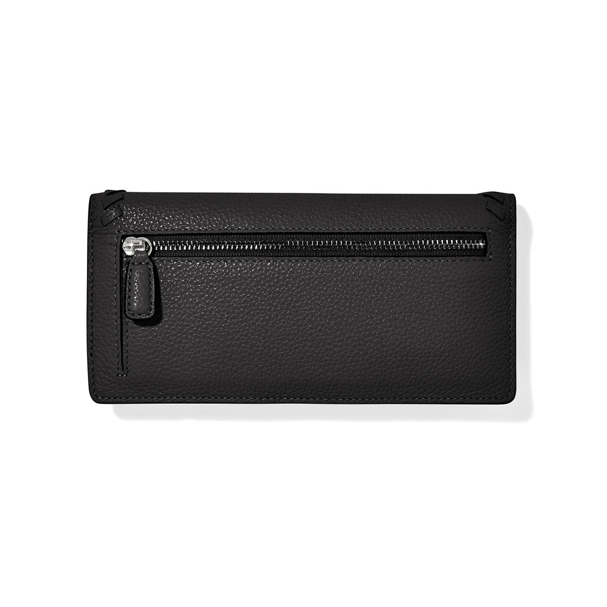 Interlok Harmony Slim Folio in brown leather with snap closure