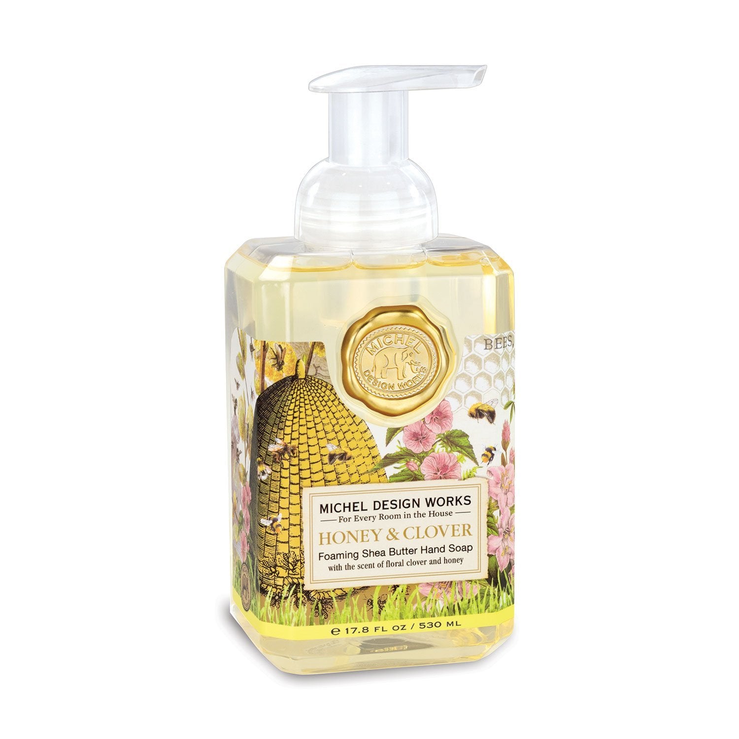Spring Foaming Soap bottle with a pump dispenser.