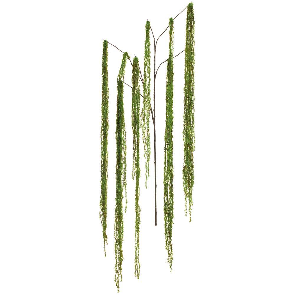 62 Inch Moss Hanging Spray Green