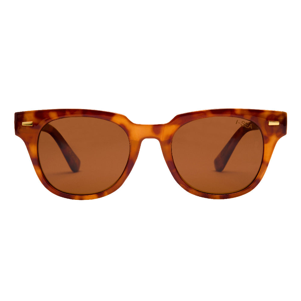 Lido sunglasses with tortoise shell frame and brown polarized lenses