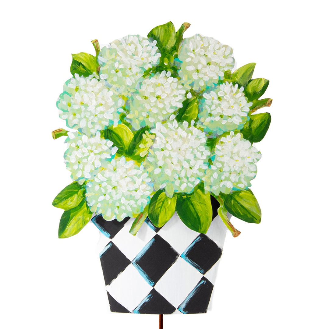 Elegant Pot of Hydrangeas
