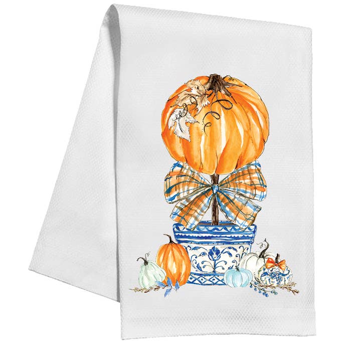 Black cotton kitchen towel with white text reading 'Remember as Far as Anyone Knows We Are a Nice & Normal Family'.