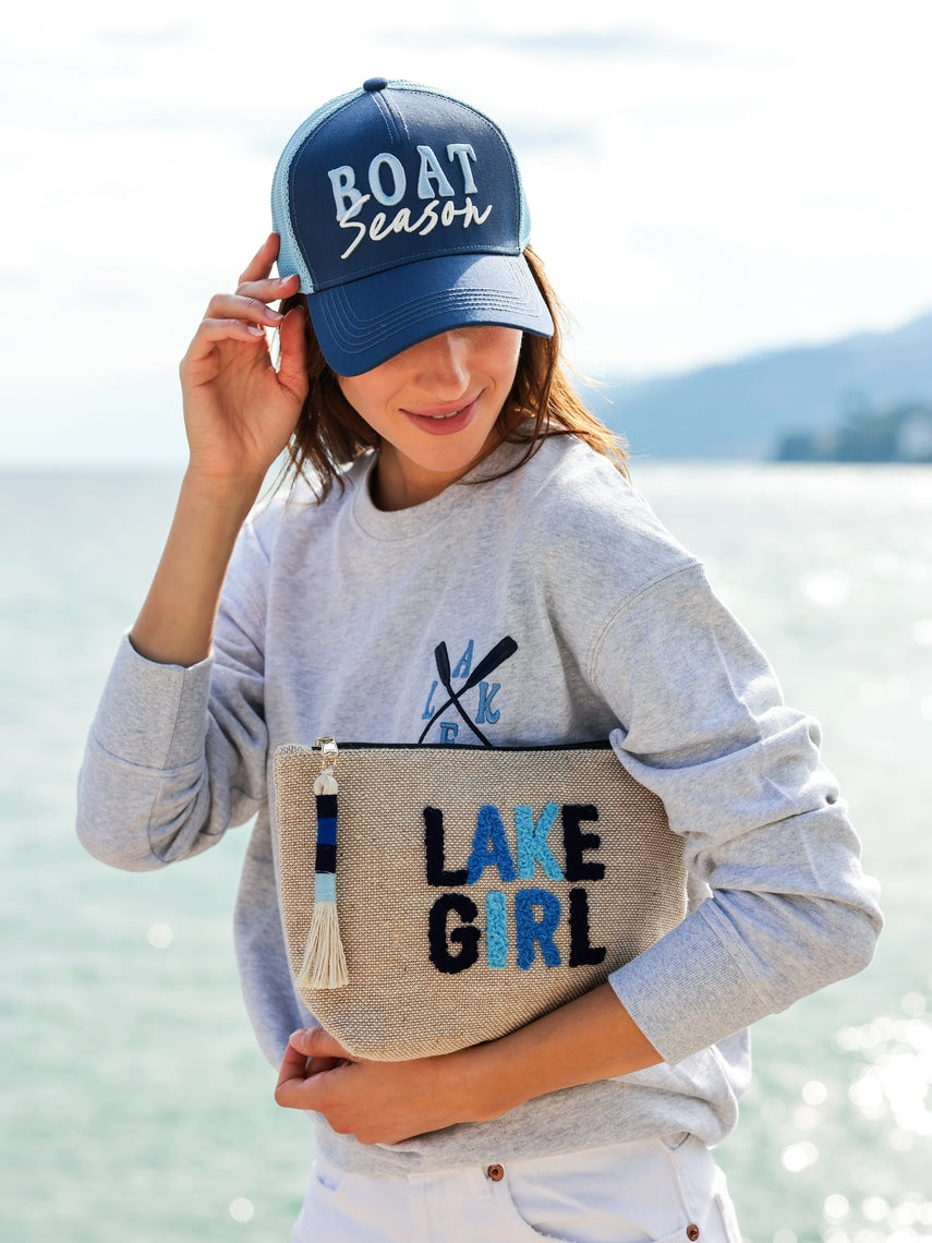 Lake Girl Zip Pouch Natural