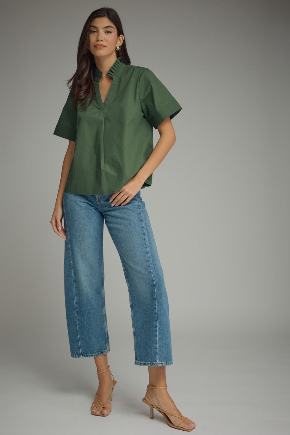 Addison - Short Sleeve Flare Top