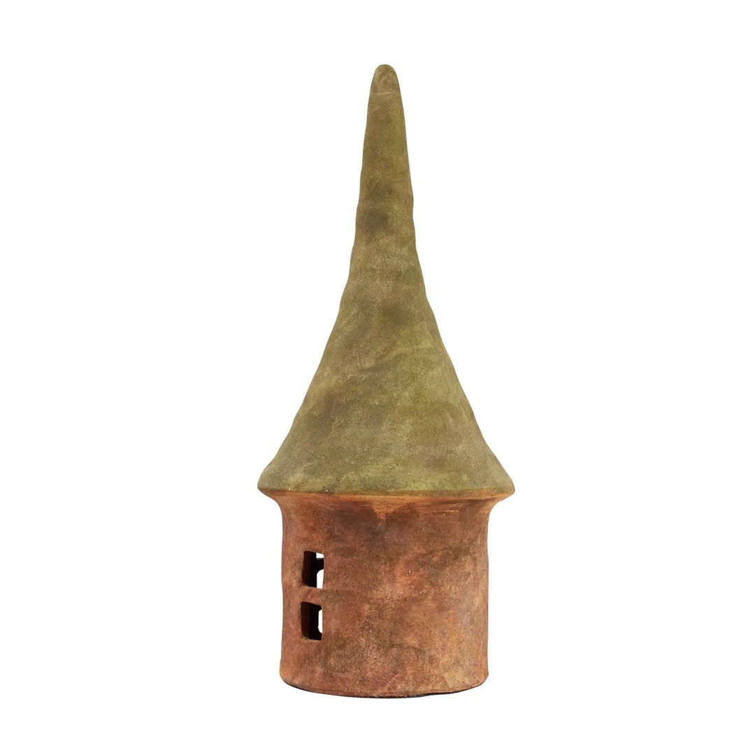 Terra-cotta Toad House - Green & Natural