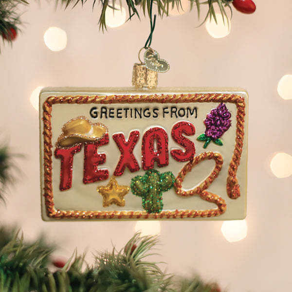 Texas Postcard Ornament