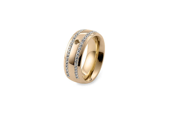 Interchangeable Basic Ring Lecce in silver with a simple band width.