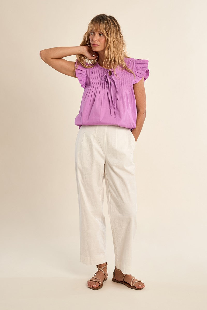 Collen Ladies Woven Babydoll Blouse