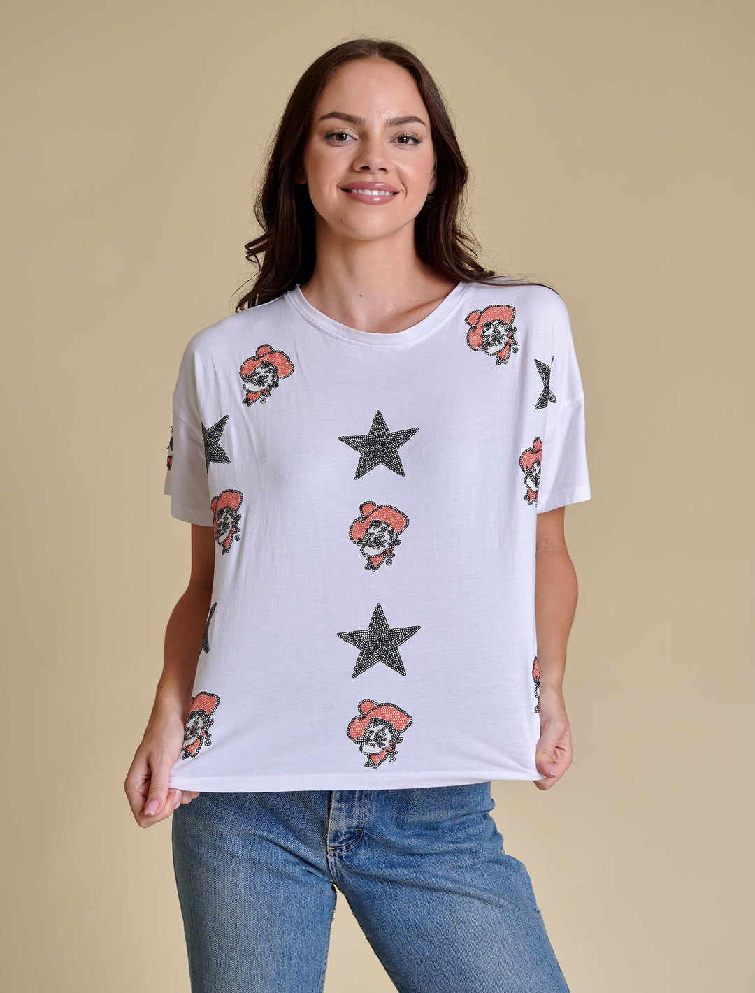 The All Over Sequin Boxy Tee