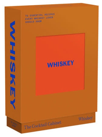 The Cocktail Cabinet Whiskey card deck with mid-century illustrations