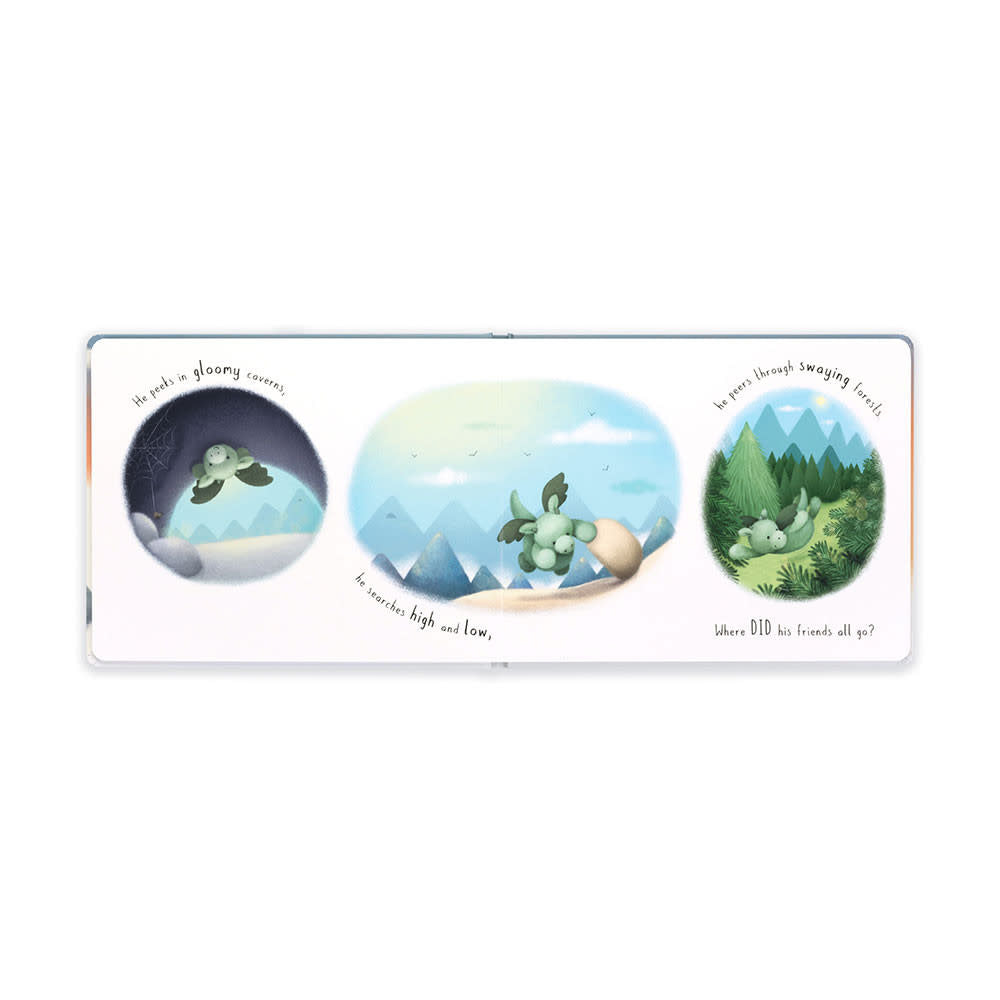 Paper board book 'The Sky Dragon' featuring a blue dragon character on the cover.