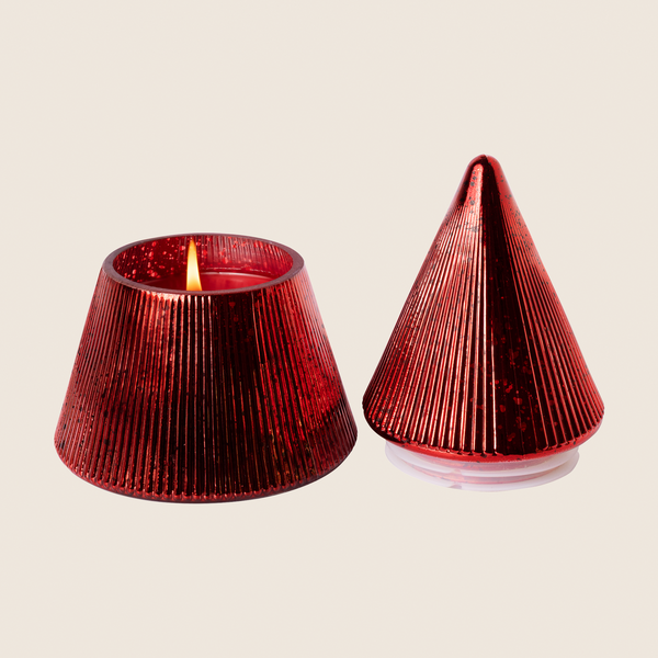 The Smell of Christmas - Red Tree Glass Candle