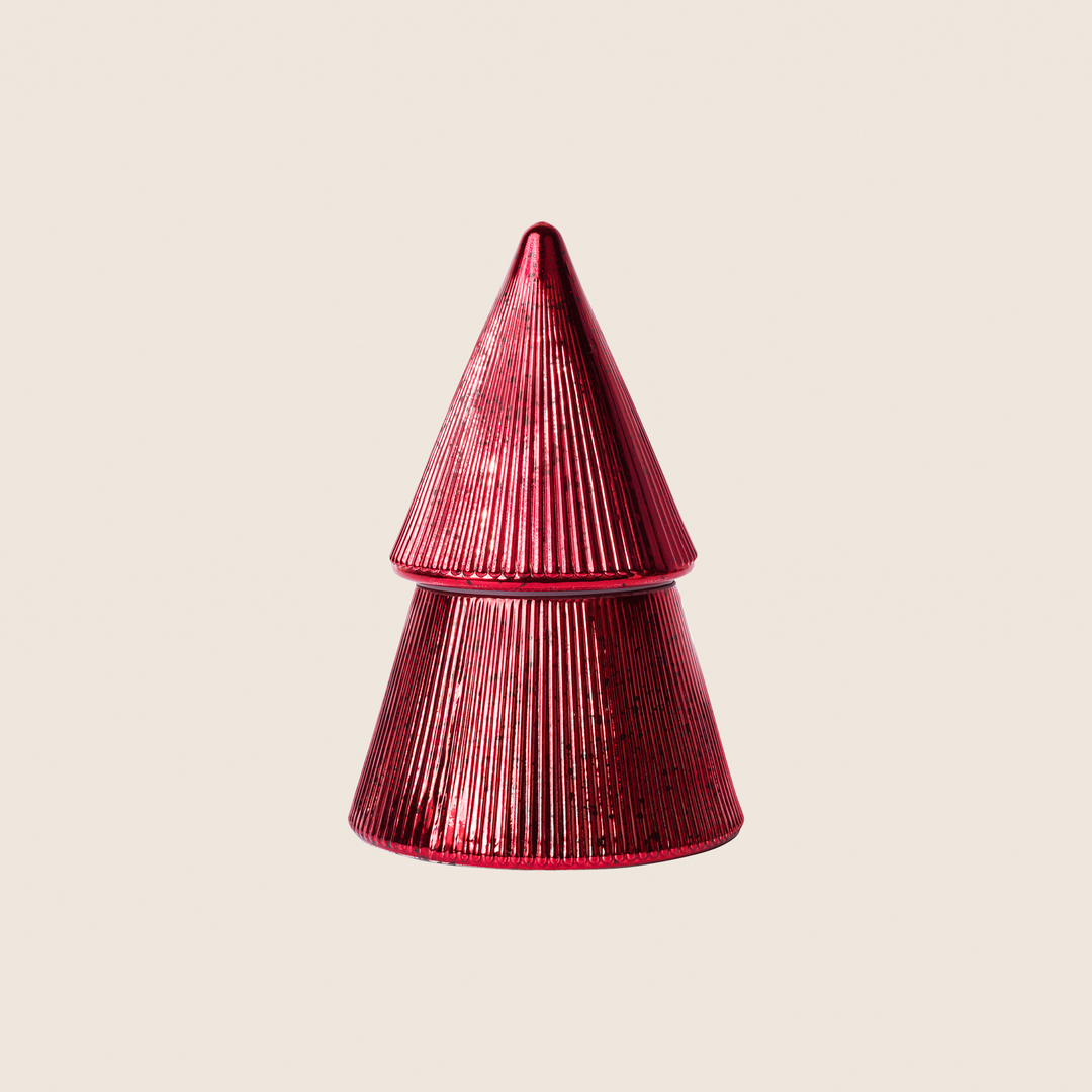 The Smell of Christmas - Red Tree Glass Candle