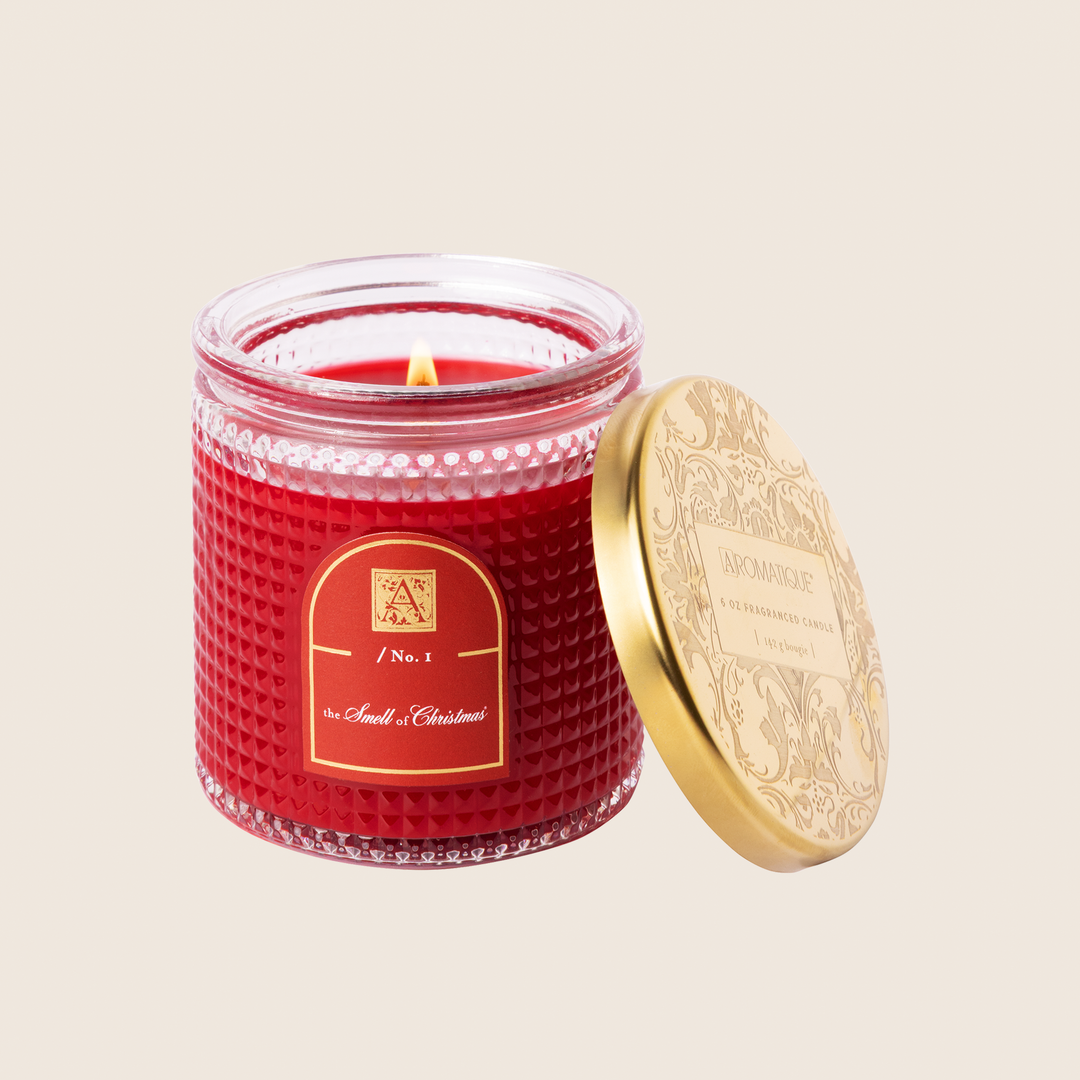 The Smell of Christmas - Textured Glass Candle