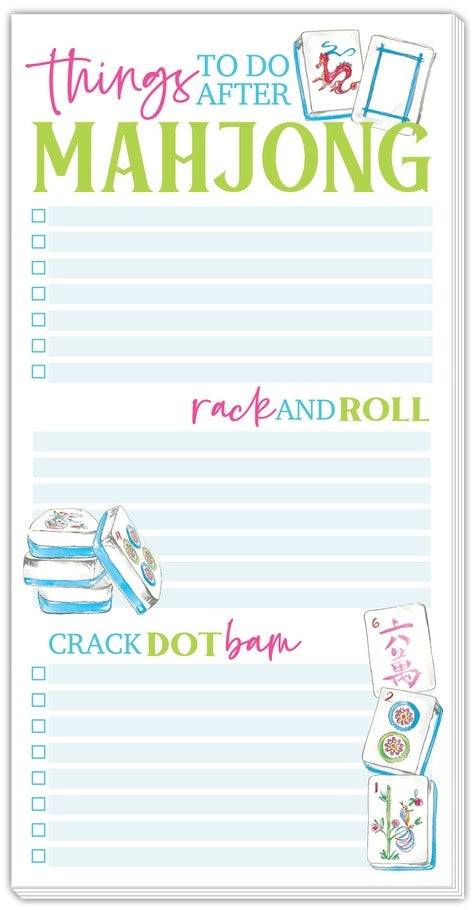 Things To Do After Mahjong Large Pad