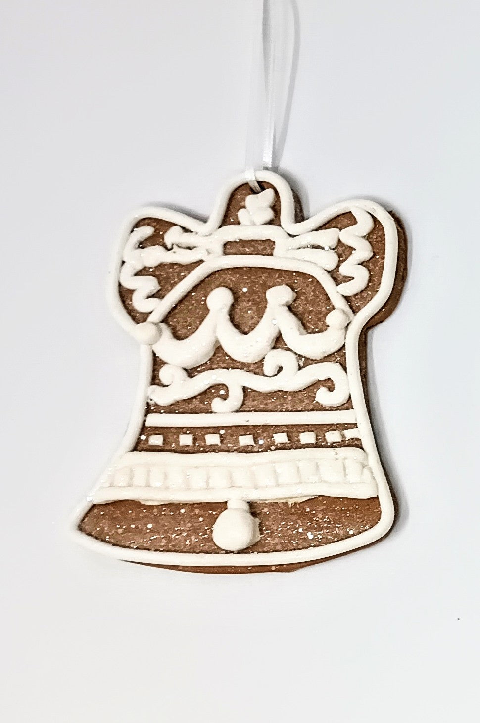 4.75-inch gingerbread man clay dough ornament with classic holiday silhouette