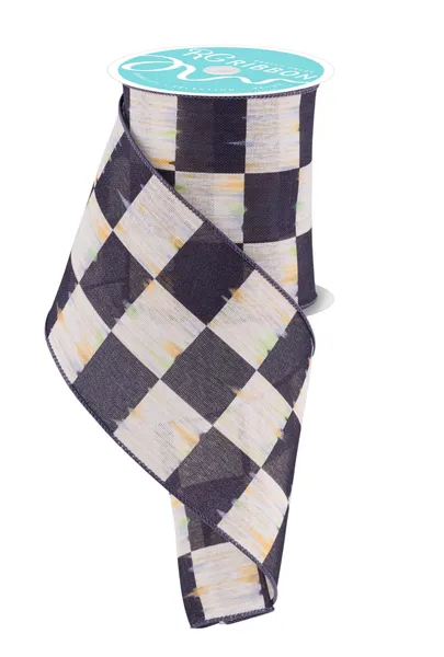 Antique checkerboard polyester fabric with a bold black-and-white grid pattern.