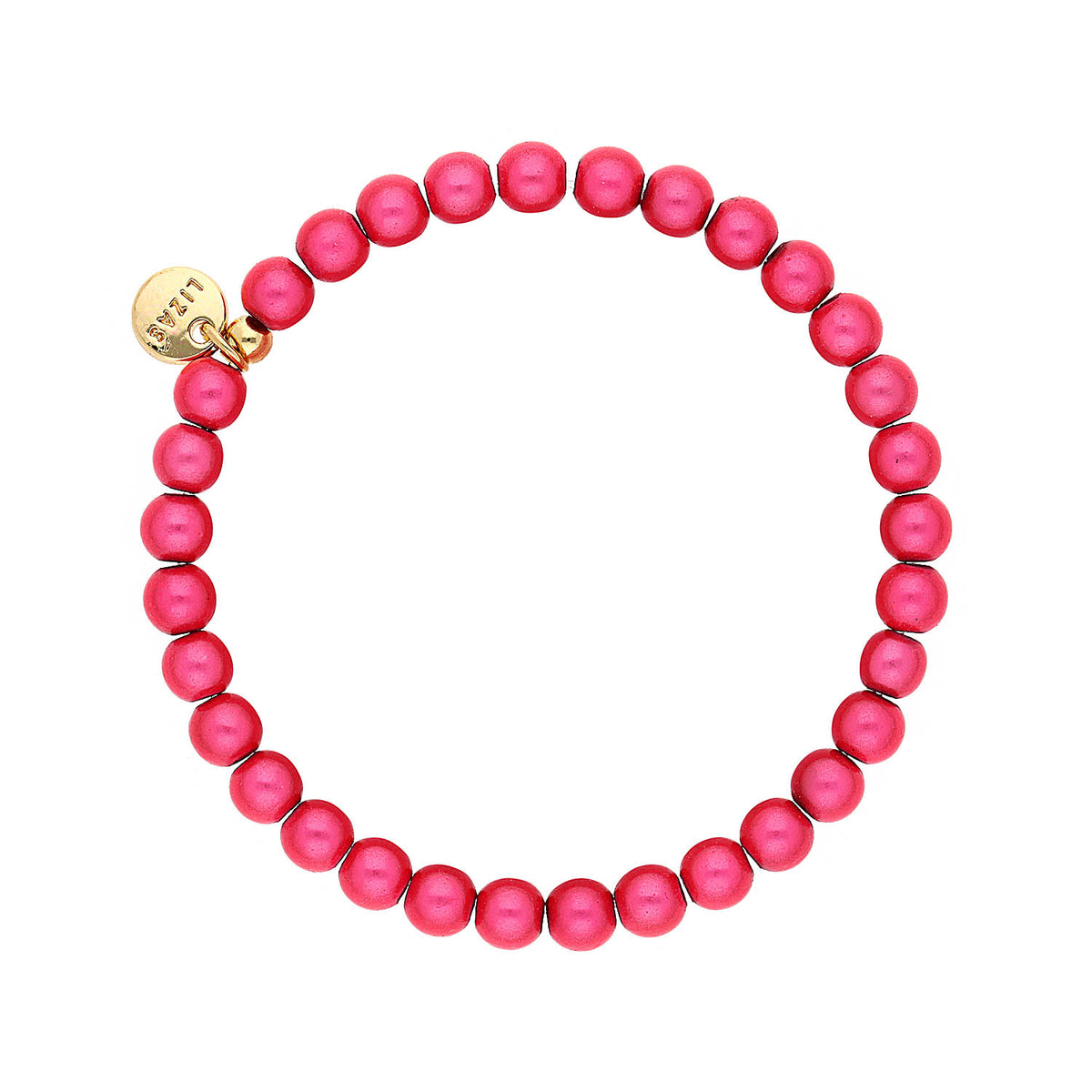 Stretch bracelet featuring round Czech crystal beads in a vibrant color mix.