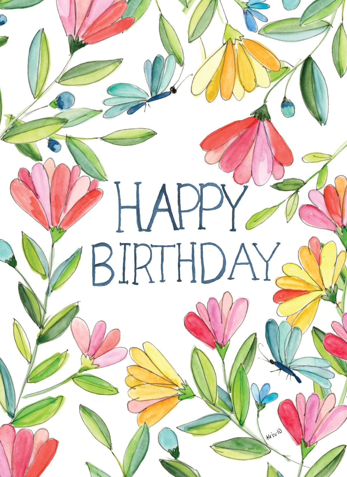 White greeting card featuring a colorful flower garden illustration with the text 'grateful for you' and Psalm 139:14.