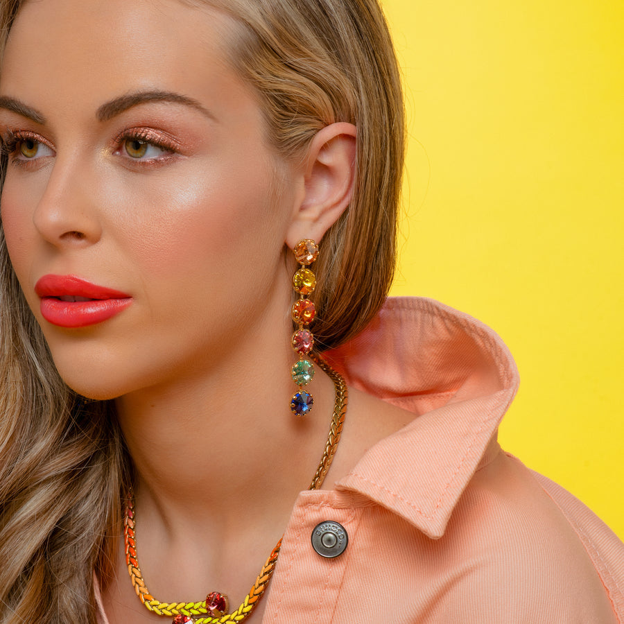 Lilibet Earrings Single in Watermelon Mix
