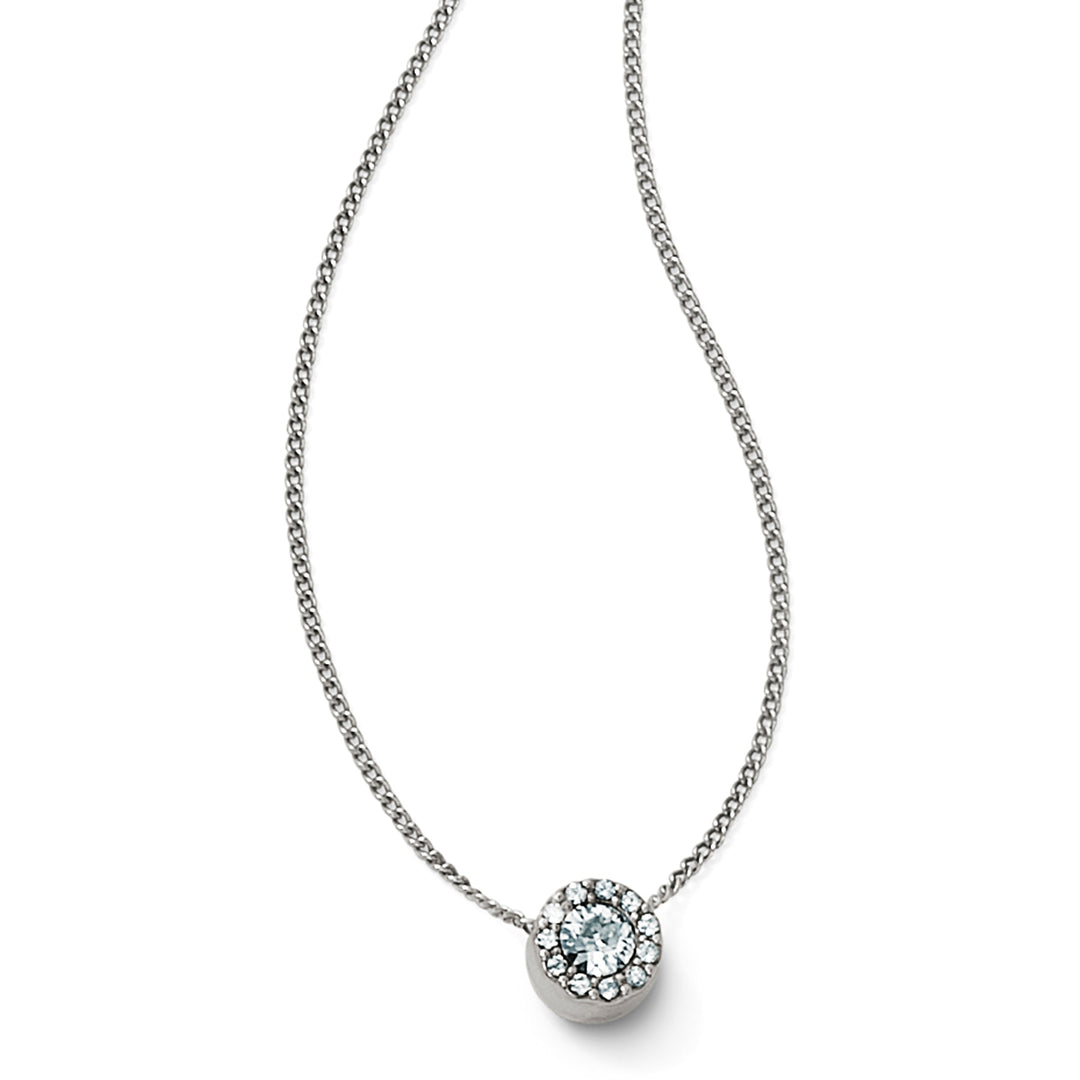 Illumina Mini Solitaire Necklace Silver