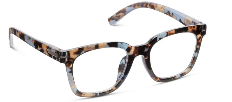 To The Max sunglasses with polycarbonate blue quartz frame, square front silhouette, and aspheric acrylic lenses.