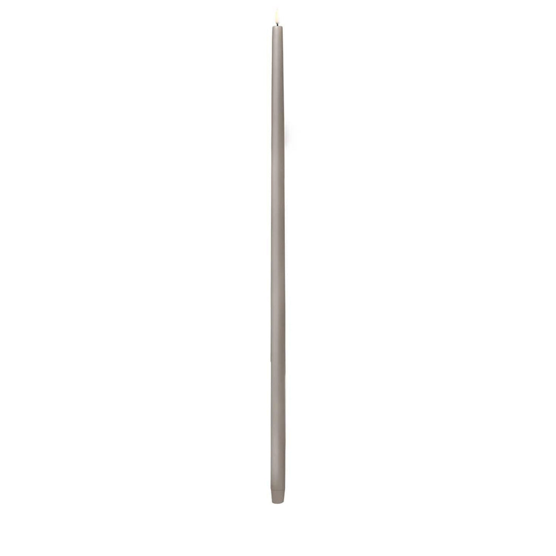 LED Tall Taper Candle, Sandstone, Smooth 29.5"