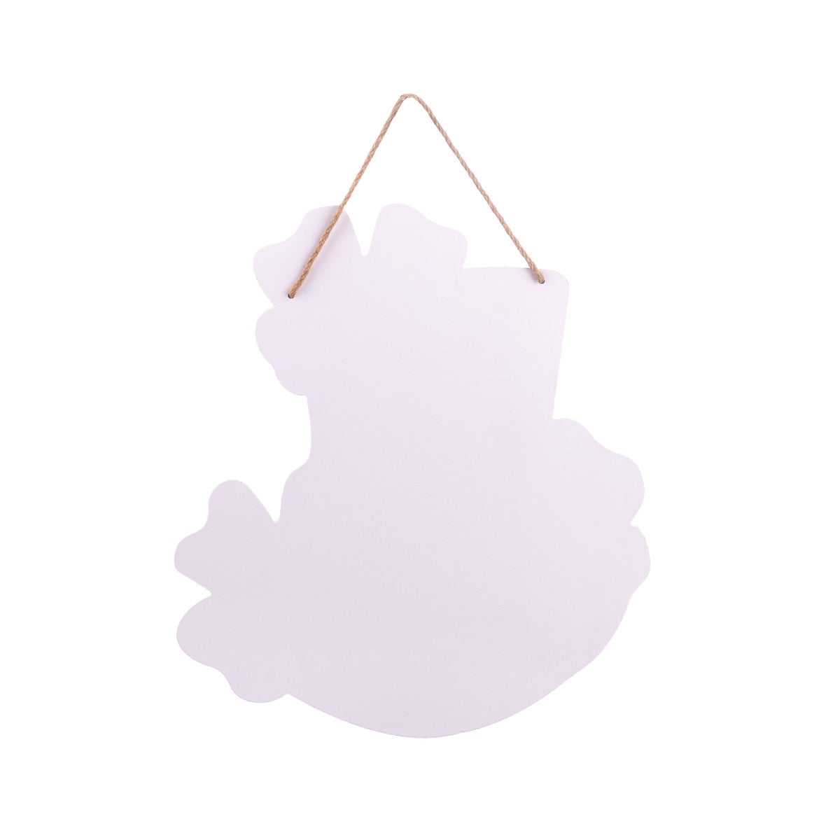 A Wee Bit Irish door hanger featuring a green shamrock pattern on white fabric with wooden hanging loops.