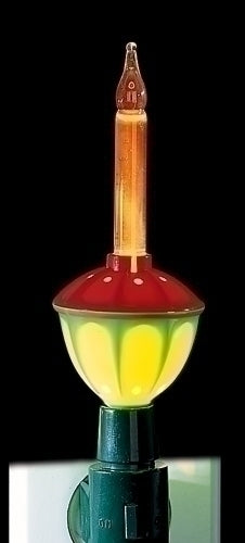 6.75-inch classic bubble night light with a translucent red dome shape.