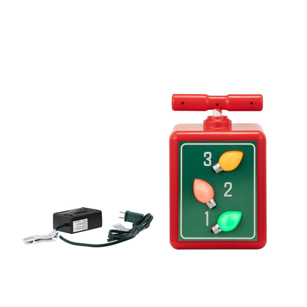 Wireless tree lighting controller with handle and receiver unit