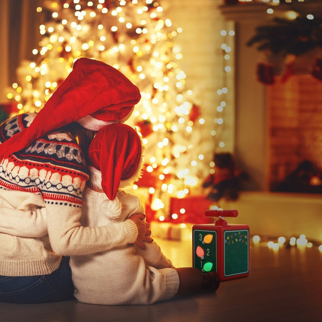 Wireless tree lighting controller with handle receiver unit