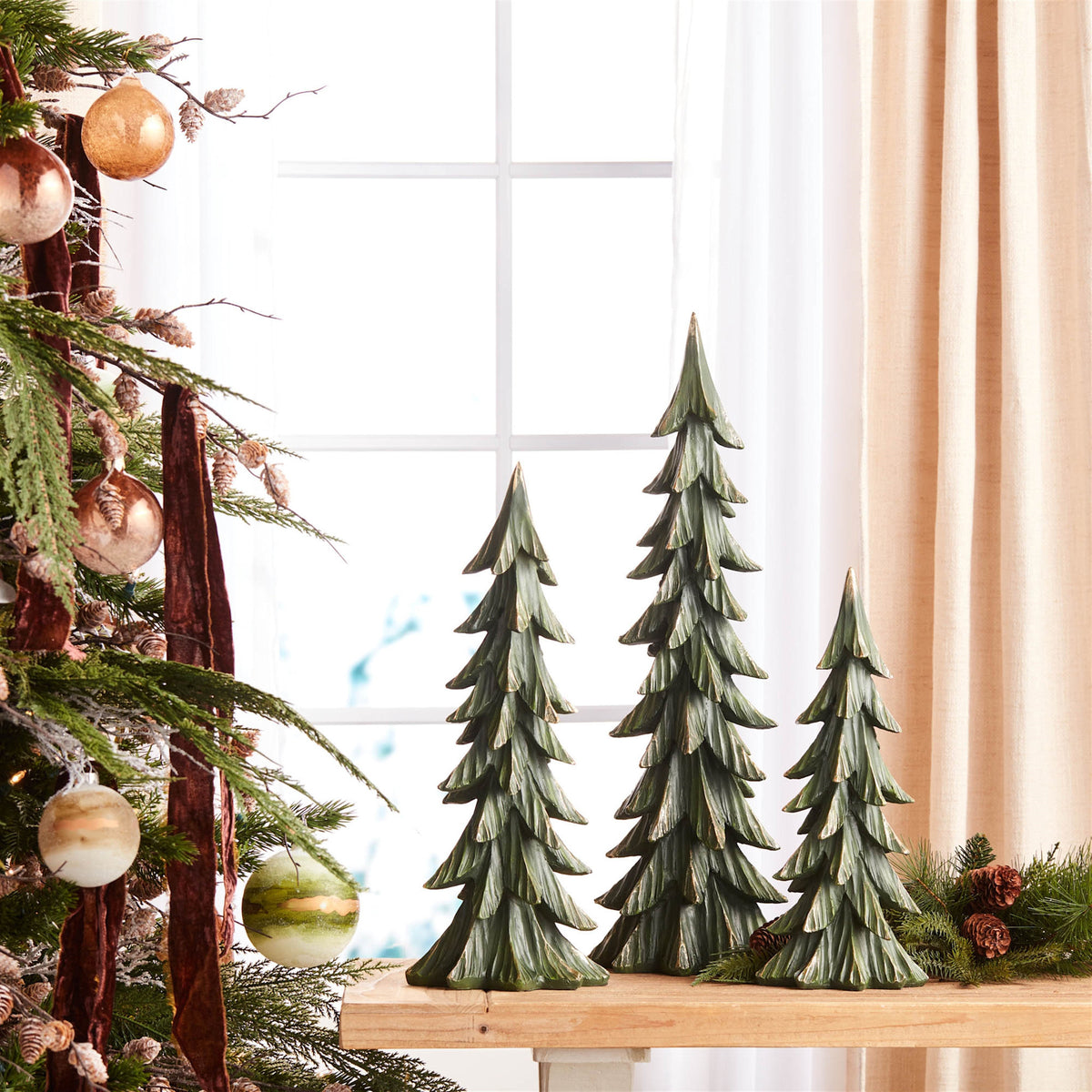 Iron tree-shaped tabletop with minimalist elegant design
