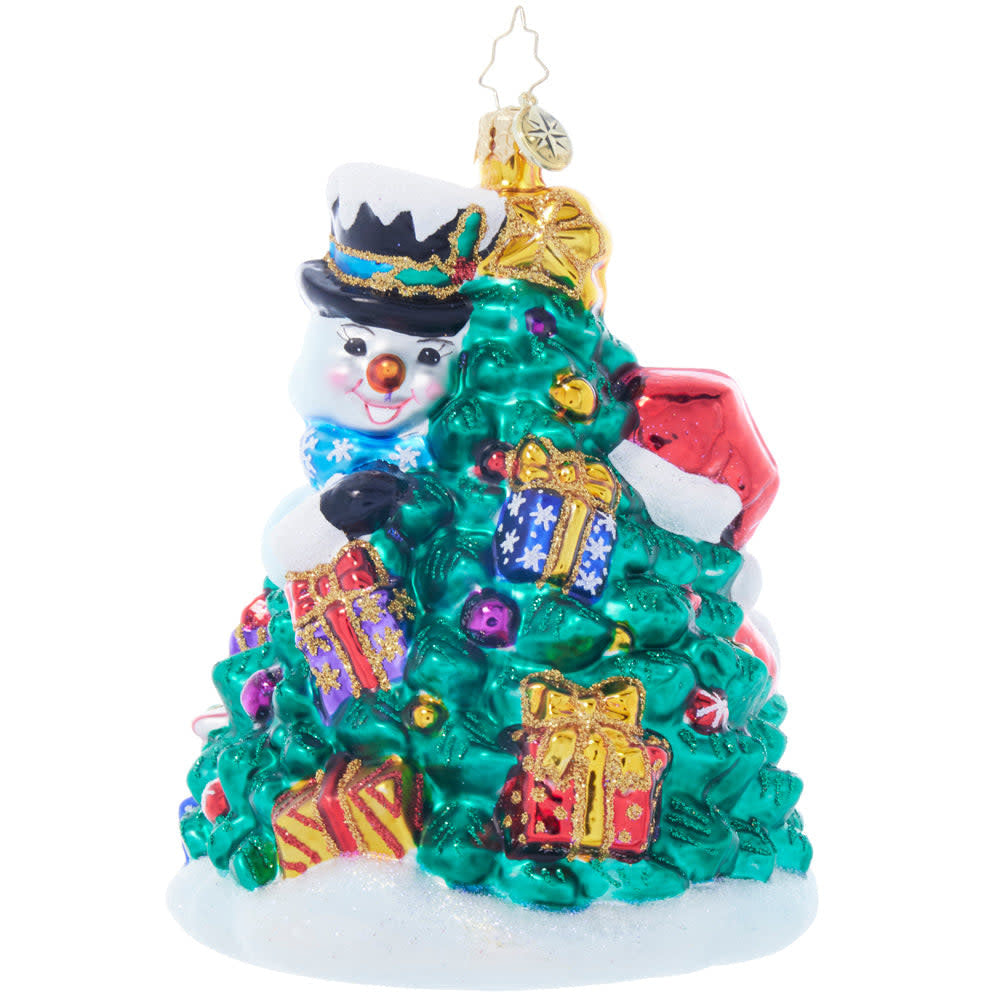 Tree's a Crowd decorative tree figurine with textured bark finish in natural brown tones.