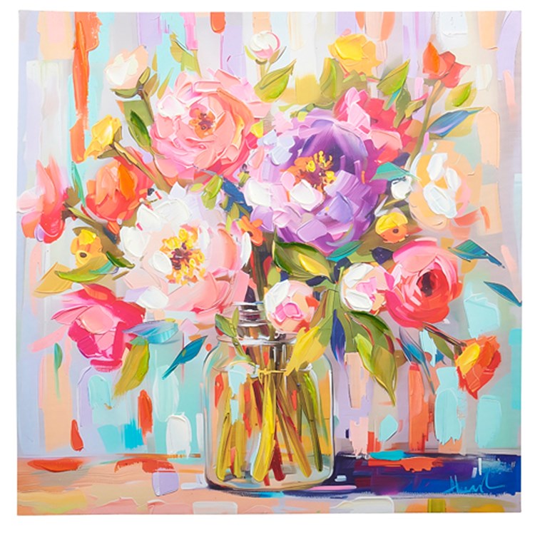 31.5” Large Floral Wall Art