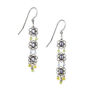 Triple Flowers Earrings