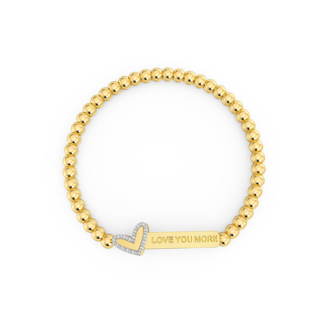 Waterproof Heart & Soul Beaded Bracelet