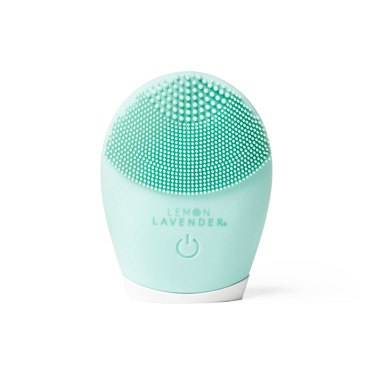 Lemon Lavender Sonic Cleanser Brush with antibacterial silicone bristles