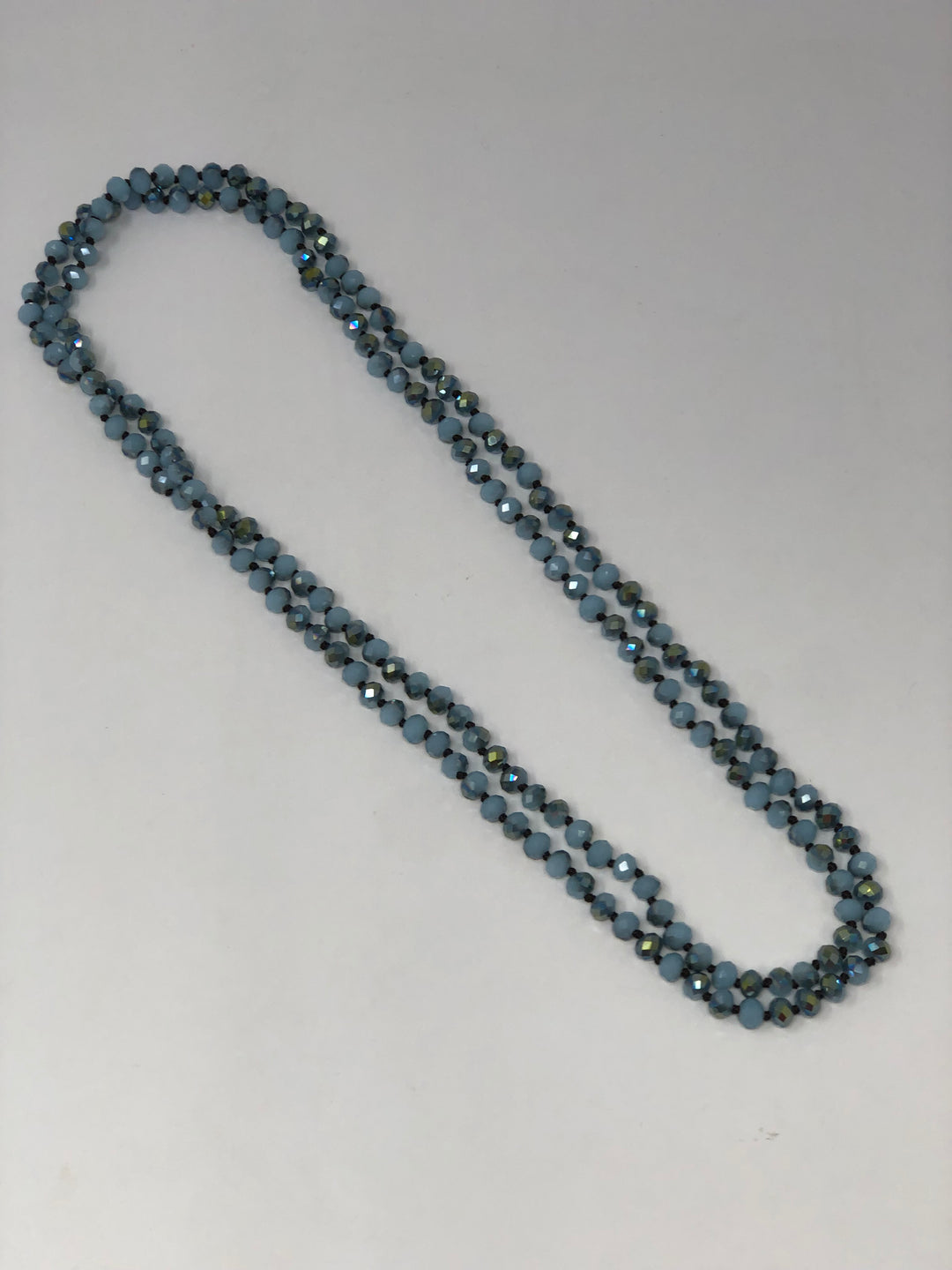 Beaded Crystal Necklace 60"