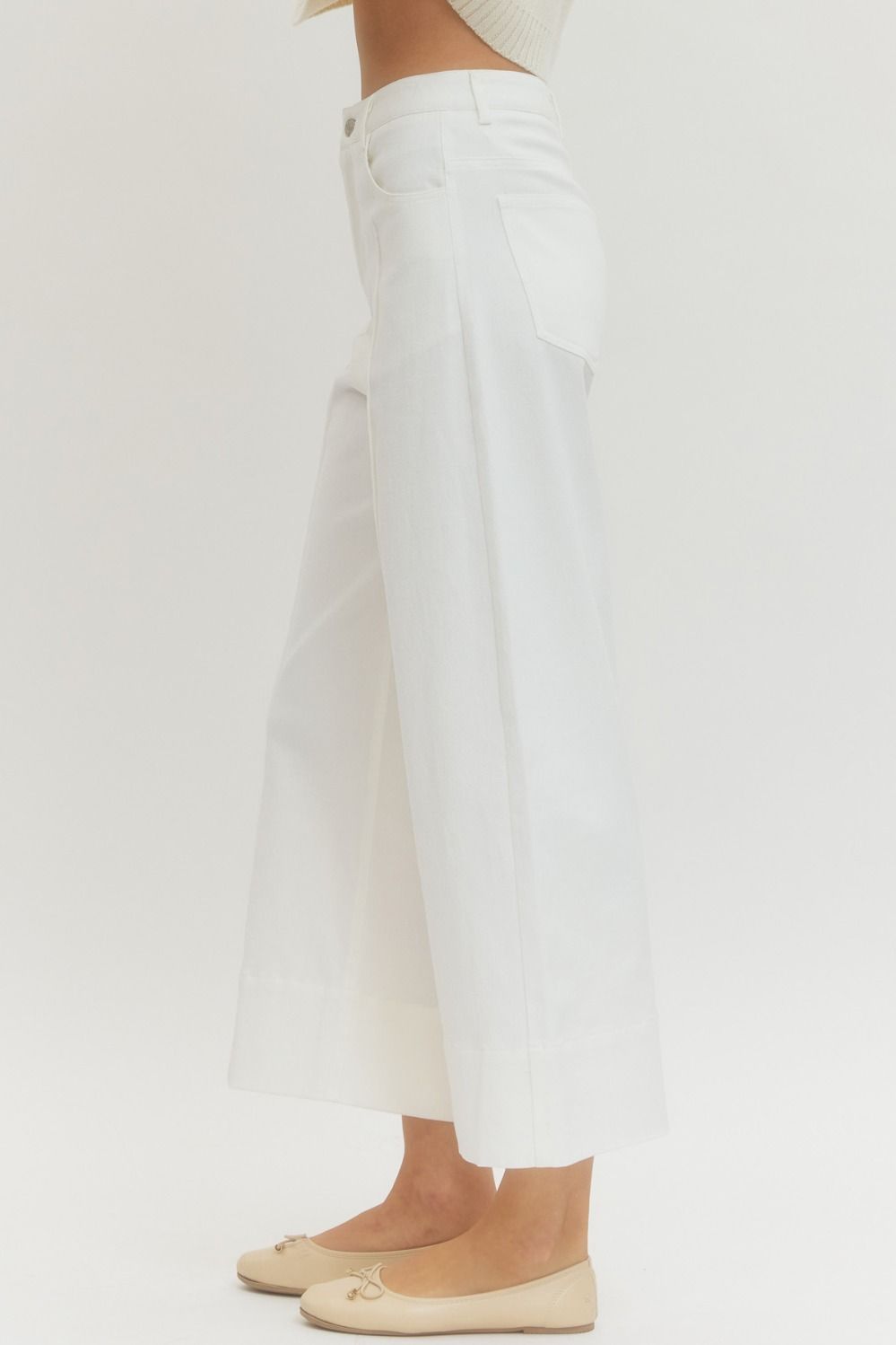 Vienna Solid Wide Leg Pants