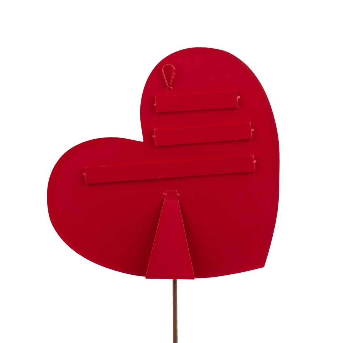 Count Down To Kisses wooden stake measuring 16 inches tall with a white finish and black text.