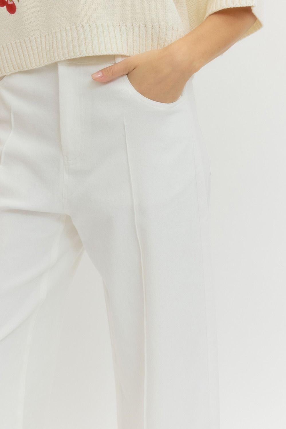 Vienna Solid Wide Leg Pants