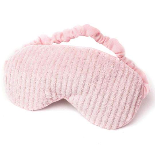 Warmies Eye Mask in soft fabric with a gentle wave shape.