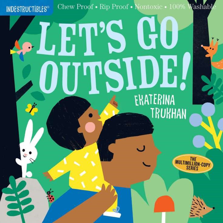 Indestructibles board book with bright illustrations on a white cover.