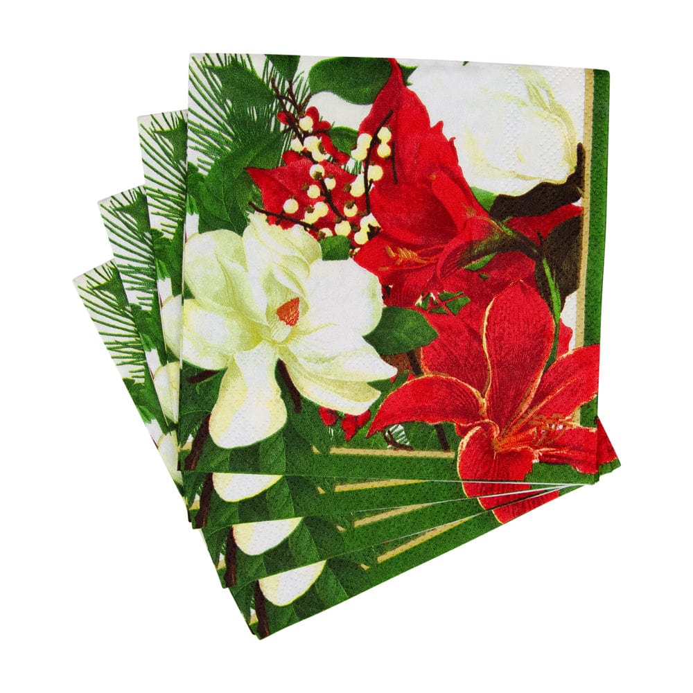 Cocktail Napkin Christmas Garden