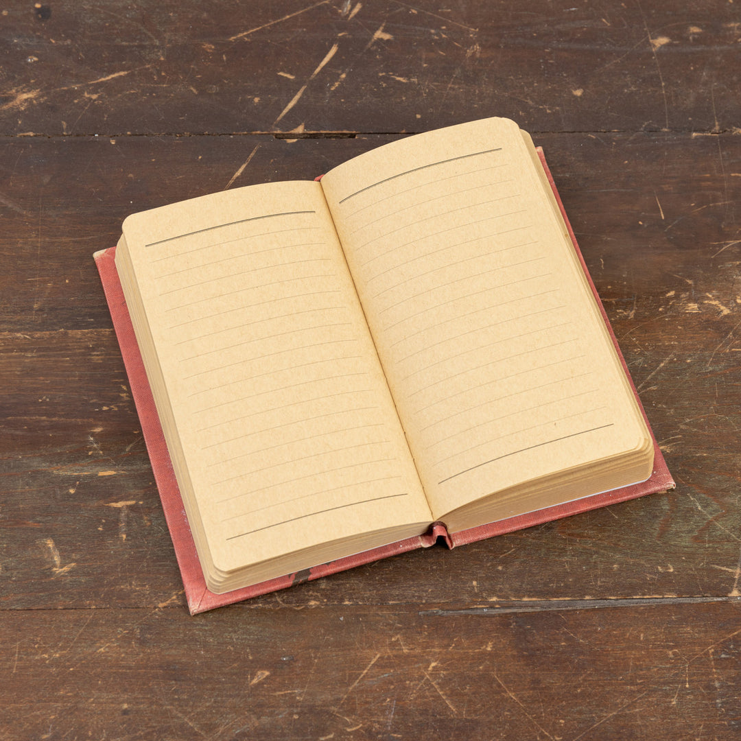 A Christmas Carol journal with a wood (MDF) cover featuring festive holiday patterns.