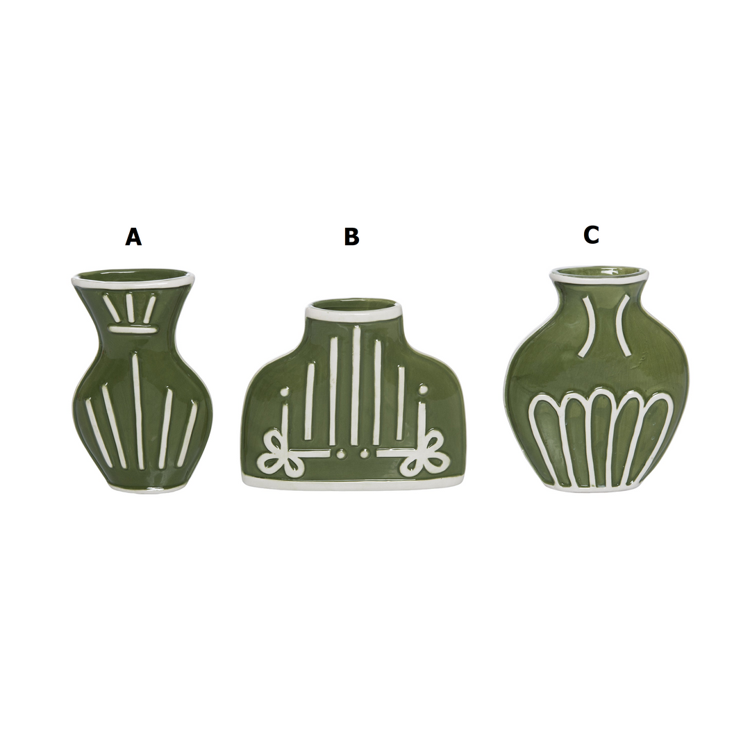 Dol Flat Vases - Sold Individually